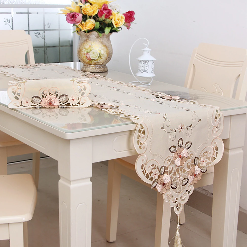 Настольная дорожка, Свадебный декор, Рождественская винтажная скатерть, Пылезащитная, для дома, вечерние, для столовой, прямоугольная, ремесла, фестиваль, выдолбленная