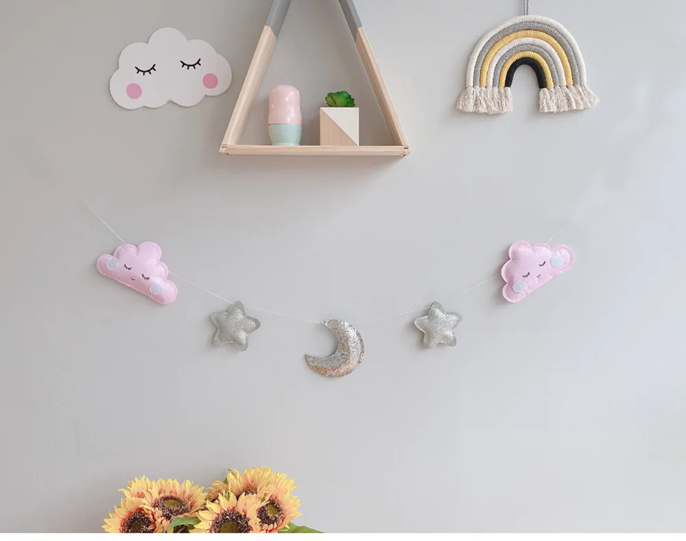 Cloud Garland bunting MADE TO ORDER handmade Home & Living Wall