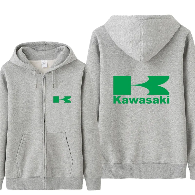 Осень Kawasaki, моторные толстовки для мужчин модное пальто флисовый пуловер унисекс мужские мотоциклетные свитера Kawasaki - Цвет: as picture