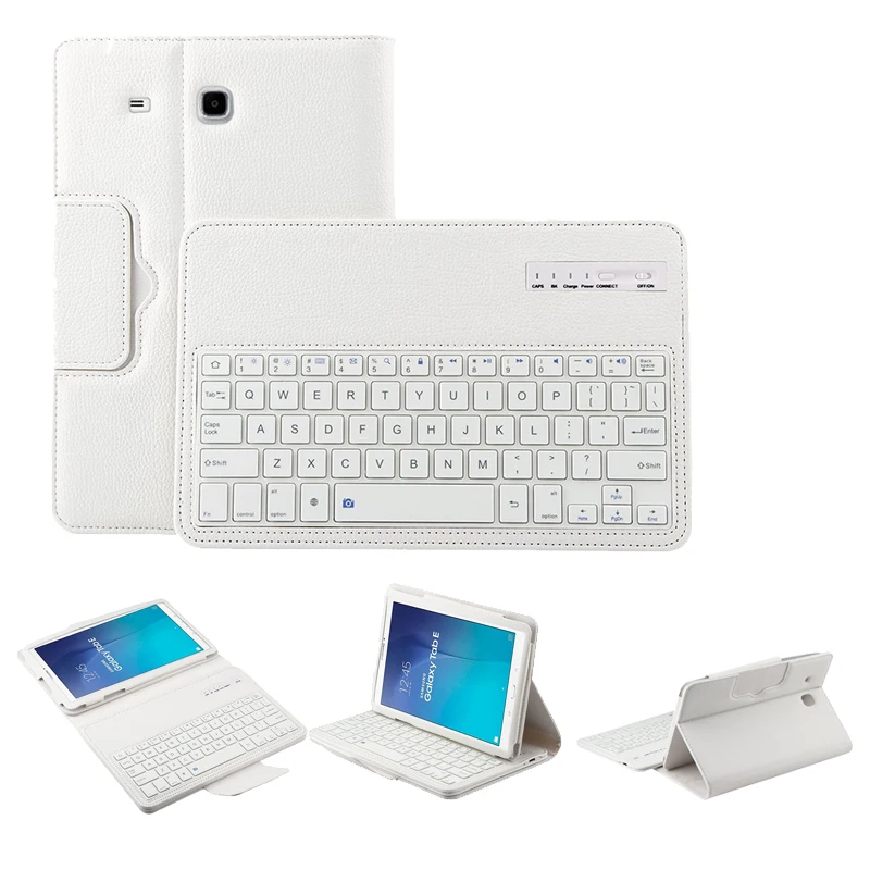 Magnetic Coque For Samsung Galaxy Tab E 9.6 T560 Case with Keyboard PU Removable Cover | Компьютеры и офис
