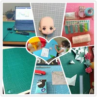 A2 Cutting Board Grid Line Self-healing Cutting Board Craft Card Multicolor Double-sided Desktop Manual Cutting Pad 60 * 45cm 4