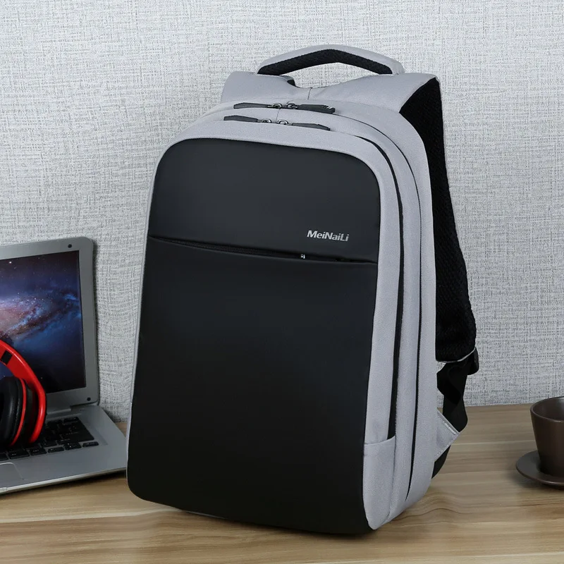 

New Style USB Business Computer Bag Fashion Casual College Student Multi-functional Backpack Men's Oxford Cloth Backpack