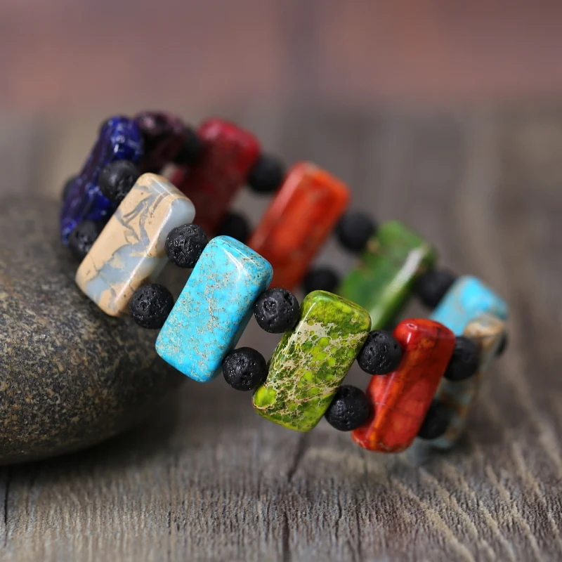 Pulsera de cuentas para hombre, pulseras de energía curativa de piedra Pulsera de cuentas para hombre, pulseras de energía curativa de piedra