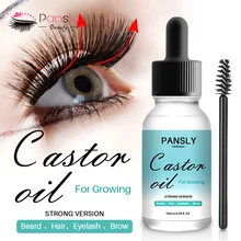  Pure Castor Seed Oil Hair Eyebrow Eyelash Growth Oil With Combs Mild Maintenance Nourish Liquid Eye Lashes Essential Oil TSLM1 
