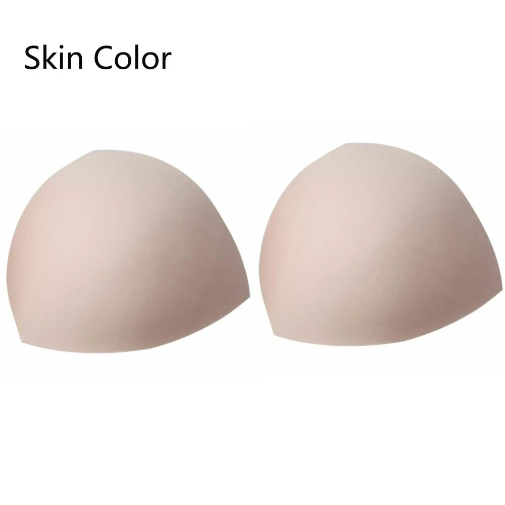 Skin Color 1 пара, Женский треугольный бюстгальтер, вставка, Съемная мягкая чашка, пенопласт, бикини, нагрудные вкладыши для увеличения объёма, женский летний купальник, подкладка, аксессуары - Цвет: Skin Color