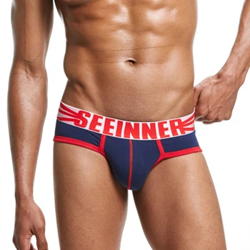 

Multi Style Men's Sexy Shorts Underwear Bulge Pouch Briefs Printed Low-rise Underpants Male Panties