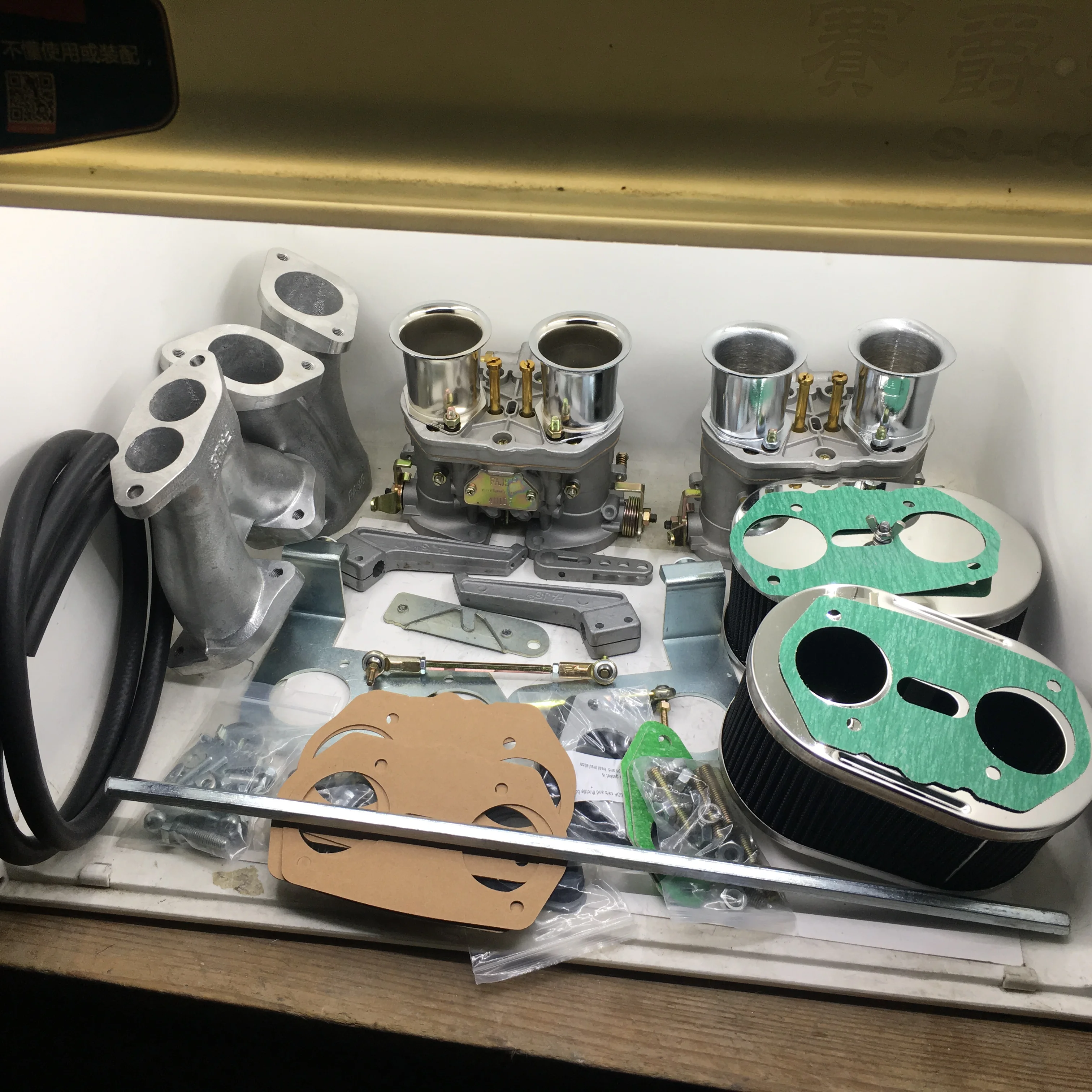 SherryBerg carb комплект для VW Kombi Тип 2 и 4 оригинальный fajs Twin 44idf Замена WEBER EMPI DELLORTO IDF