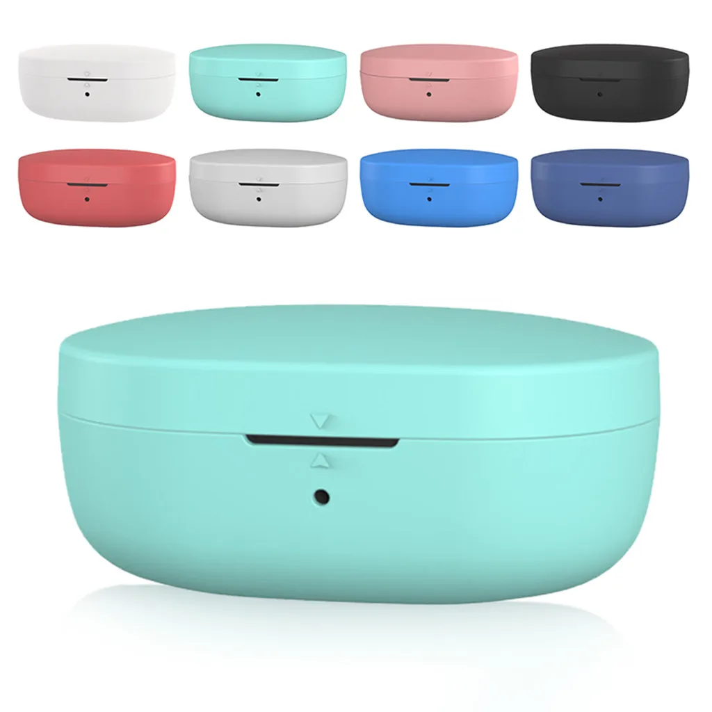 

Silicone Case For Xiaomi Airdots TWS Blueteeth Earphone Youth Version Headset Cover Case Storage Carrying Protective Skin 19Sep