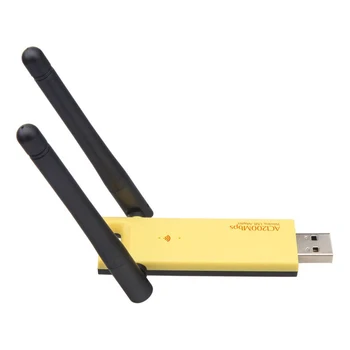 

2.4 5.8G Portable Anti Interference Home Wireless Dual Band Office Detachable Wifi Adapter Mini USB External With Antenna