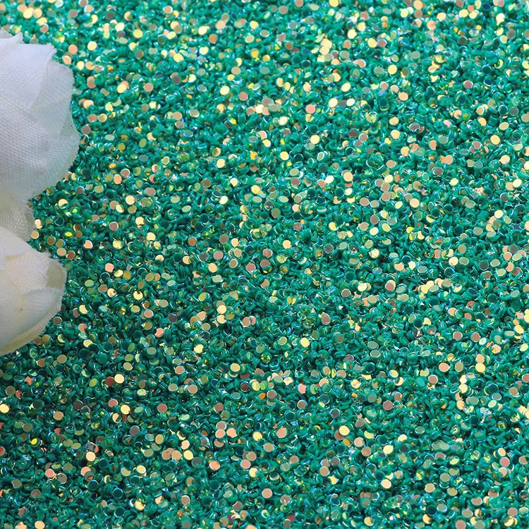 10 г 1 мм круг в горошек AB цвета свободные блестки для рукоделия Свадебная вечеринка ремесло блестки конфетти ПВХ пайетки блестка для ногтей - Цвет: green