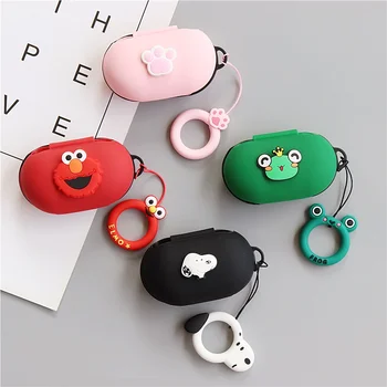 

Cartoon Case Cover For Samsung Galaxy Buds 2019 Earphone Flip-open Silicone Case Waterproof Shockproof Cases with Hook