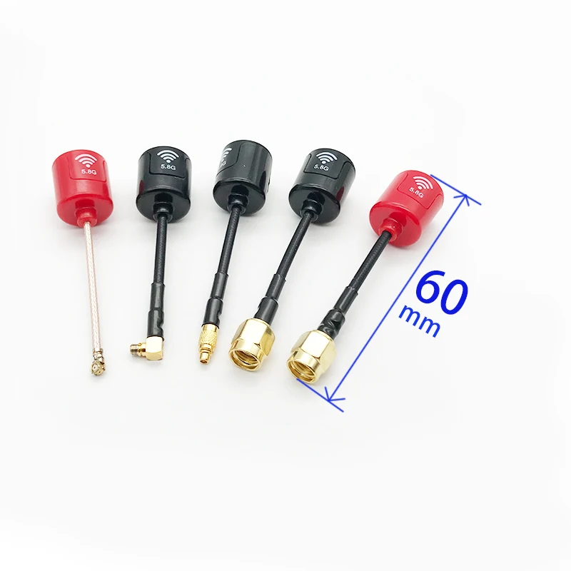 H5320d7d7ba9142208e33947dbeefe402d New Lollipop 4 Smaller and lighter 5.8G 2.5dBi Gain RHCP Antenna SMA RP-SMA MMCX UFL Connector For RC FPV Racing Drone Model
