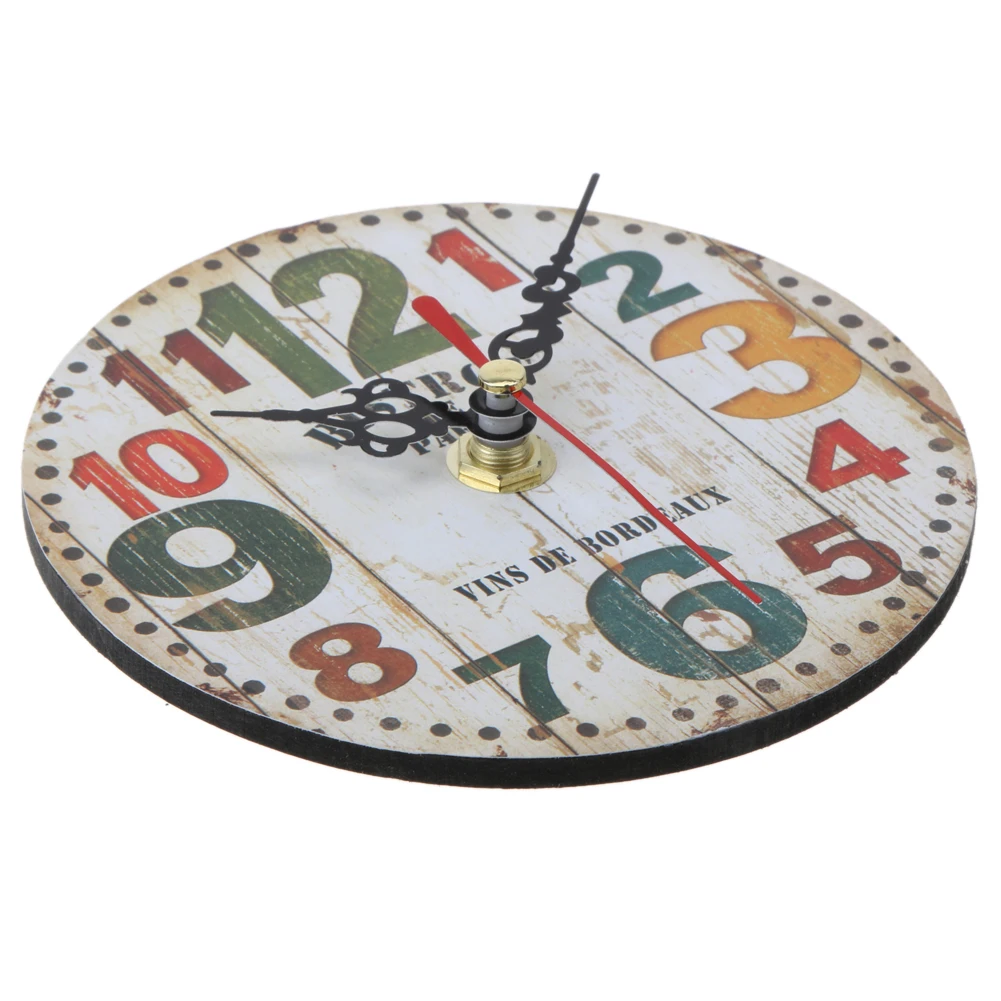 Horloge murale de style décoratif Vintage en bois décor à la maison