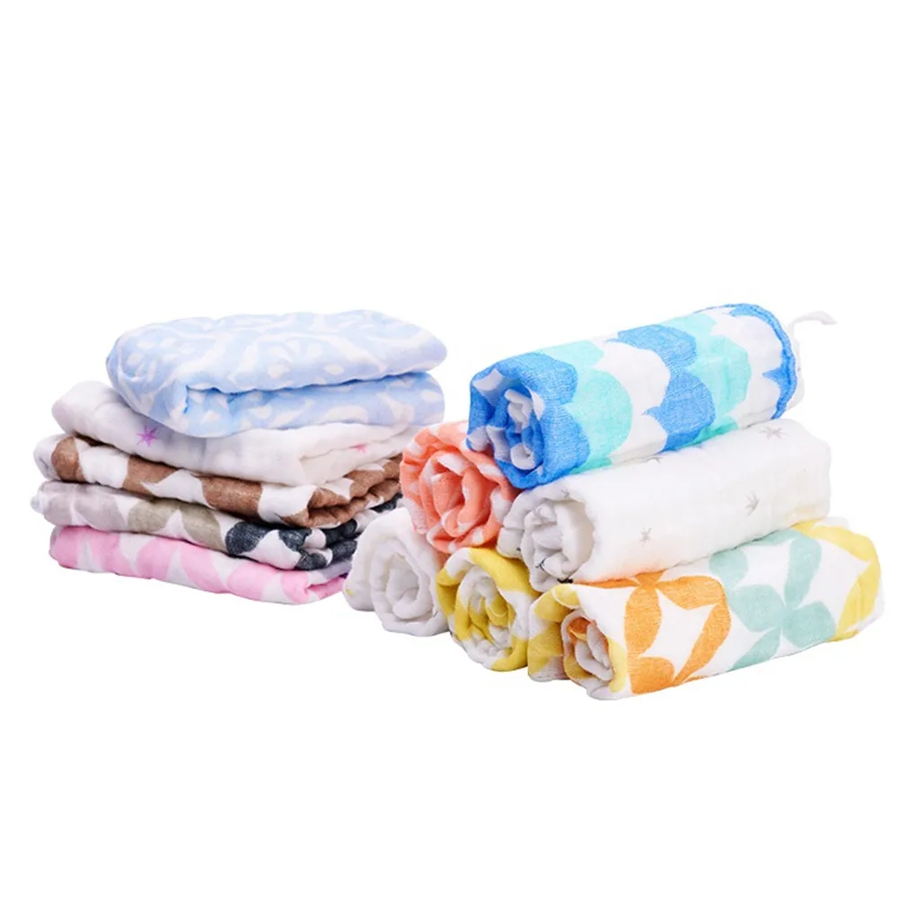 3 шт./лот, муслиновые хлопковые полотенца для новорожденных, слюнявчик, полотенце для кормления, для маленьких мальчиков и девочек, квадратная мочалка, платок, слюнявчики