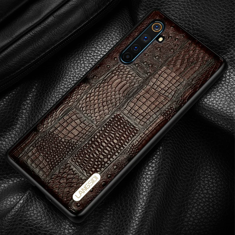 Чехол из натуральной кожи в стиле ретро для Realme 6 Pro X2 C3 XT X50 X7 5 7 чехол OPPO A5 A9 2020 Reno Ace