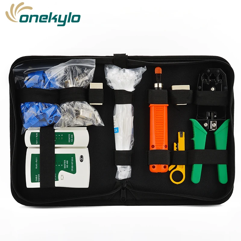 RJ45 RJ11 RJ12 Cat5 Cat5e Portable LAN Network Tool Kit Utp Cable Tester/&Plier