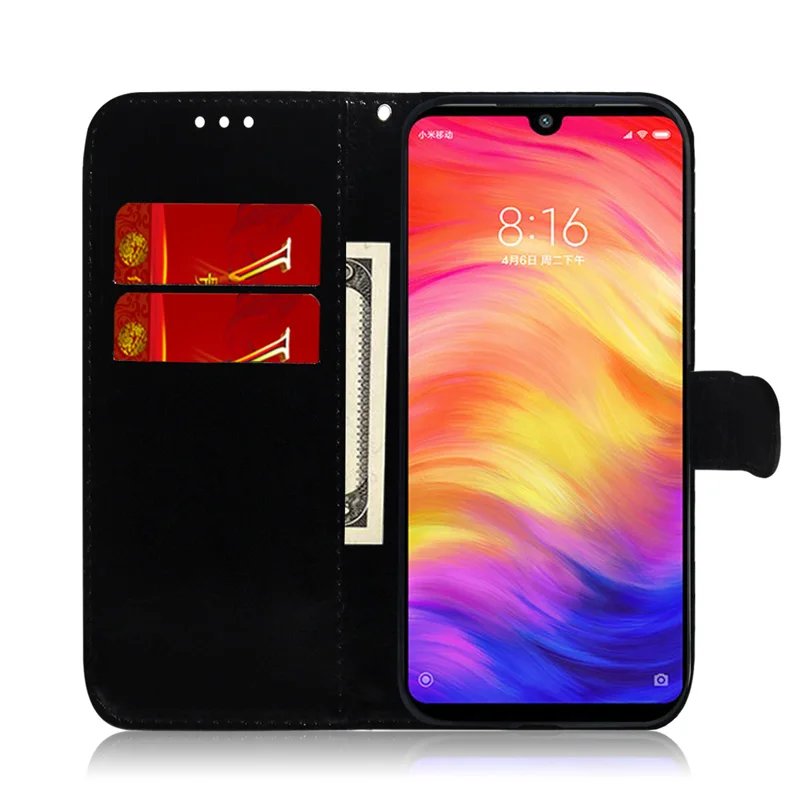 Лазерный флуоресцентный Чехол-кошелек для Xiao mi Red mi Note 8, 7, 6 Pro, кожаный чехол-книжка Red mi 7, 7A, 6, Y3, K20, Pro, mi 9 T, CC9, CC9E, A3, чехол