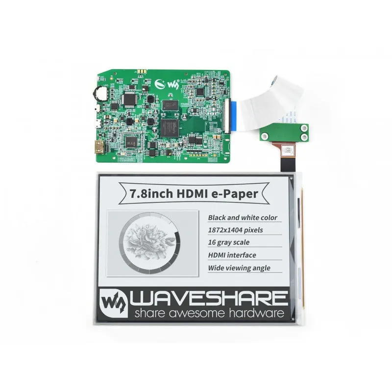 7.8inch E-Paper E-Ink Display HDMI 