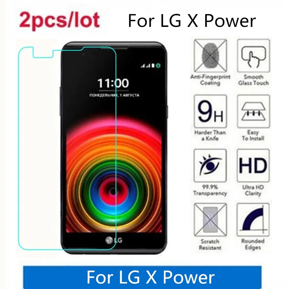 Закаленное стекло для LG X Power 2.5D Премиум Защитная пленка экрана 2016 K220DS K220 LS755 US610 K450