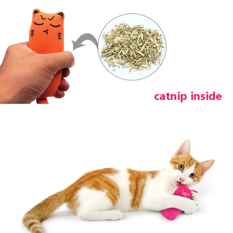 Rustle Sound Catnip Toy Cats Products for Pets Cute Cat Toys for Kitten Teeth Grinding Cat Plush Thumb Pillow Pet Accessories - Image 2