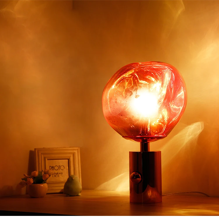 Nordic светодиодный расплава вулканической лавы пол лампа Акриловая стоящая лампа Спальня прикроватная напольная свет Гостиная домашний декор Освещение, осветительный прибор