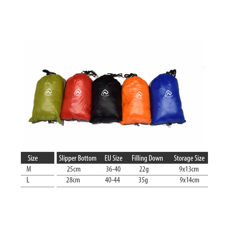 Winter Thermal 90% White Goose Down Slipper Booties Warm Socks Shoe Foot Warmer Cover For Bed Camping Sleeping Bag Tent