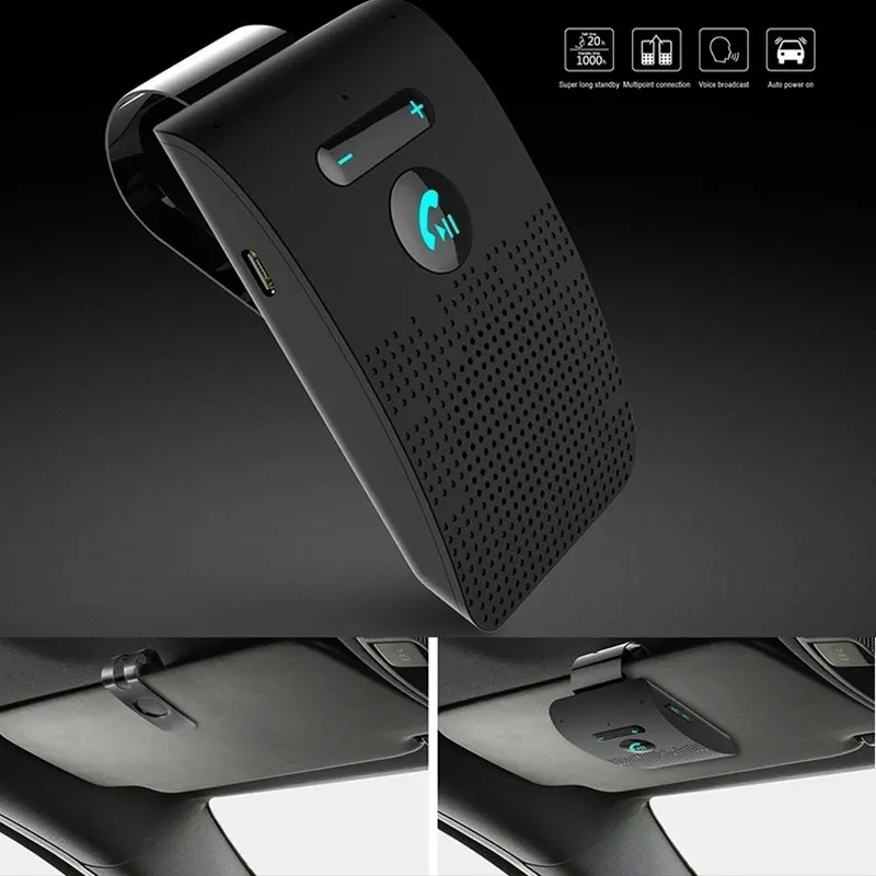 Bluetooth динамик телефон солнцезащитный козырек Bluetooth портативный Bluetooth беспроводной динамик телефон Громкая связь SP09 Smart