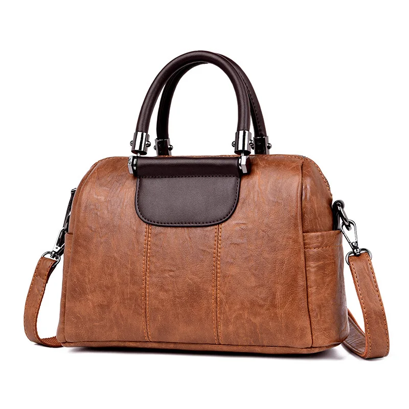 

Bag 2018 New Style Shoulder Bag One-Shoulder Handbag Rivet Chain Europe And America Long Square Sling Bag