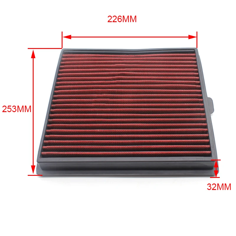 DEFT Car Air Filter Intake Accessories For New DMAX High Power Replacement Panel Air Filter Washable Reusable (8)
