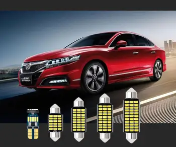 

6pcs interior lights For Honda T10&31mm Accord Odyssey Insight Fit Element Crosstour CR-Z CR-V City Civic 1990-2019