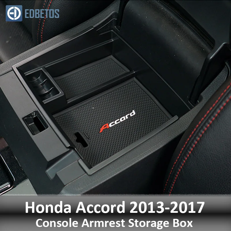 EDBETOS для Honda Accord 2013 подлокотник ящик для хранения консоли Организатор подсветки перчаточного ящика Ящик АВ