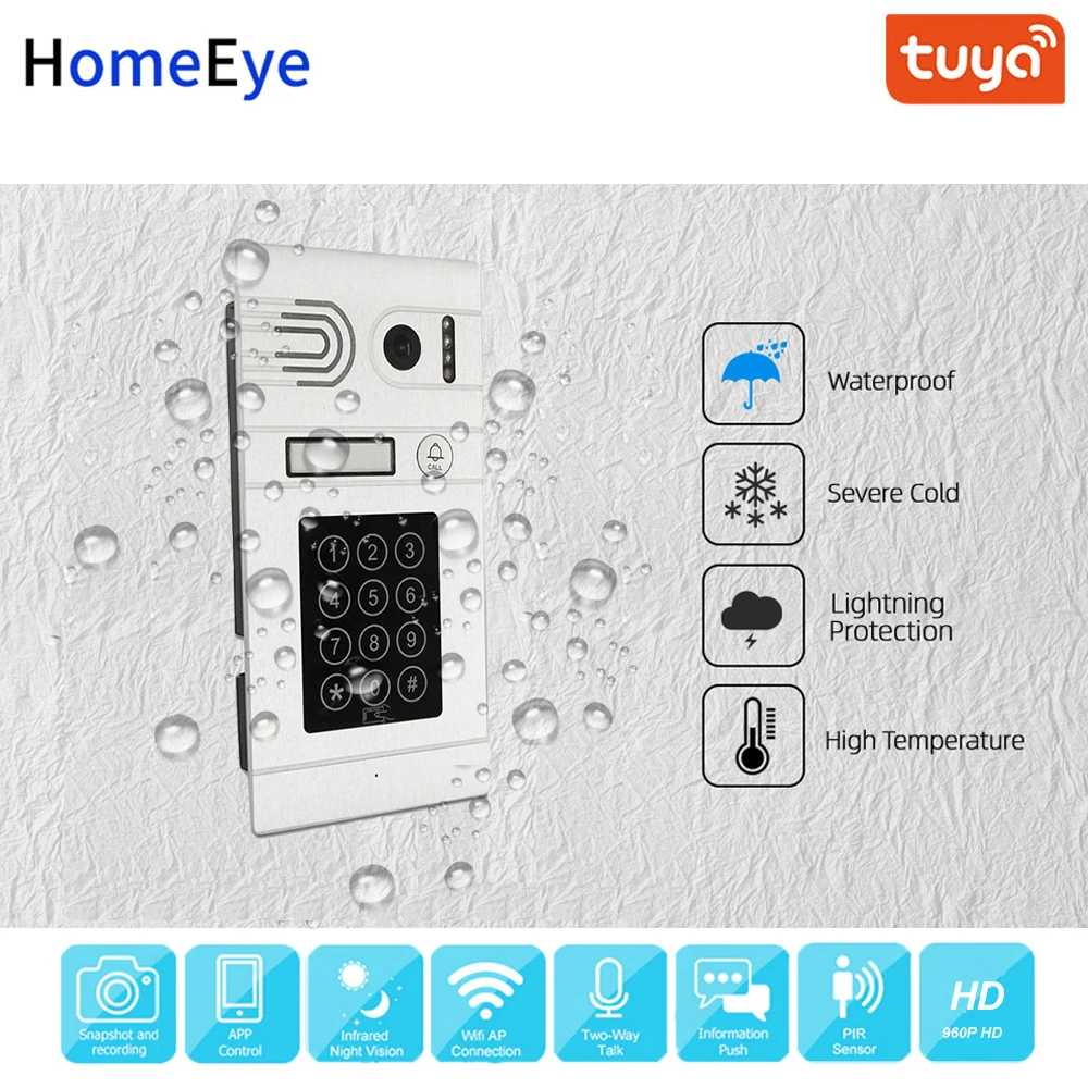  Tuya Smart Home App Remote Control WiFi IP Video Door Phone Video Intercom Access Control Motion De - 4000326690619