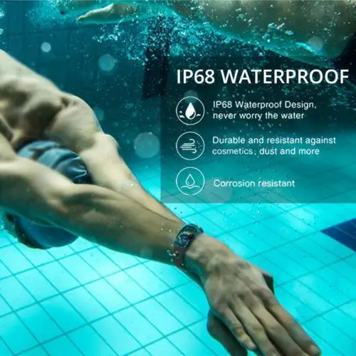Waterproof Rechargeable Smart Bracelet Watch Long Lasting Sports Bluetooth Fitness Tracker Smart Watch