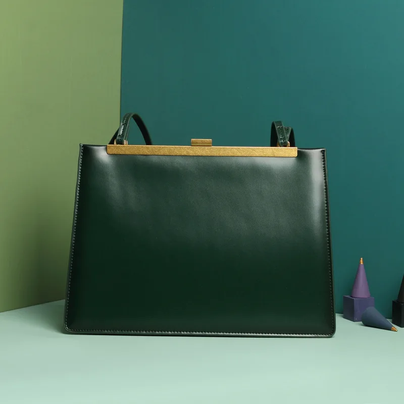 Зима, новинка, известный бренд, женские сумки из натуральной кожи, женские сумки через плечо, дизайнерские сумки - Цвет: green
