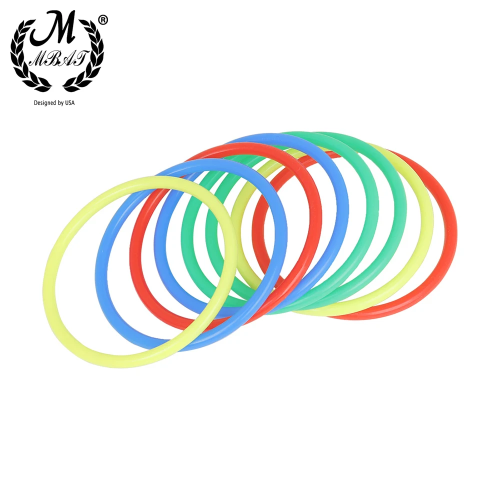 M MBAT Hoop Ring Outdoor Game Toy Toss Quoits Cross Garden For Children Gift Plastic Ring Throwing Ferrule Funny Kids Sport Toys