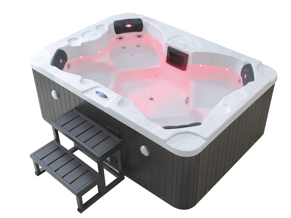 4 people bathtub massage spa hot tub with heater and filter M-3372