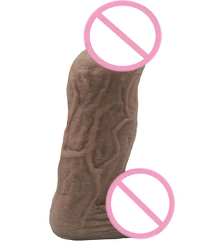 HOWOSEX 8.5cm Brown Super Huge Dildo Thick Giant Realistic Dildo Anal Butt Big Soft Penis Sex Toy For Women 5