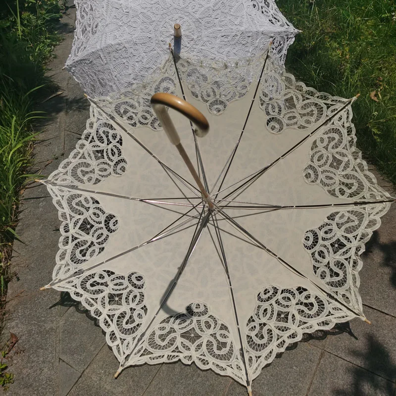 Hochzeit Braut Sonne Regenschirm Viktorianisch Foto Spitze Schirme Sonnenschirm