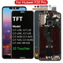 Affichage Pour Huawei P20 Pro LCD Écran Tactile Pour Huawei P20 P 20 Pro Remplacement D'affichage P20 Pro CLT-L29 L09 L04 AL01 Écran LCD=