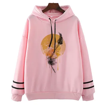 

Melted Hope Feather FHarajuku Hoodies Women Vintage Ullzang Hoodies Fashion Hiphop Hoodie 90s Graphic Rock Top Sweatshirt