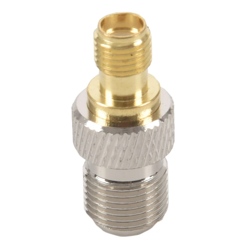 NEW 2Pcs RF Coaxial Coax Adapter: 1Pcs SMa Male To F Female& 1Pcs SMa Female To F Female,Silver