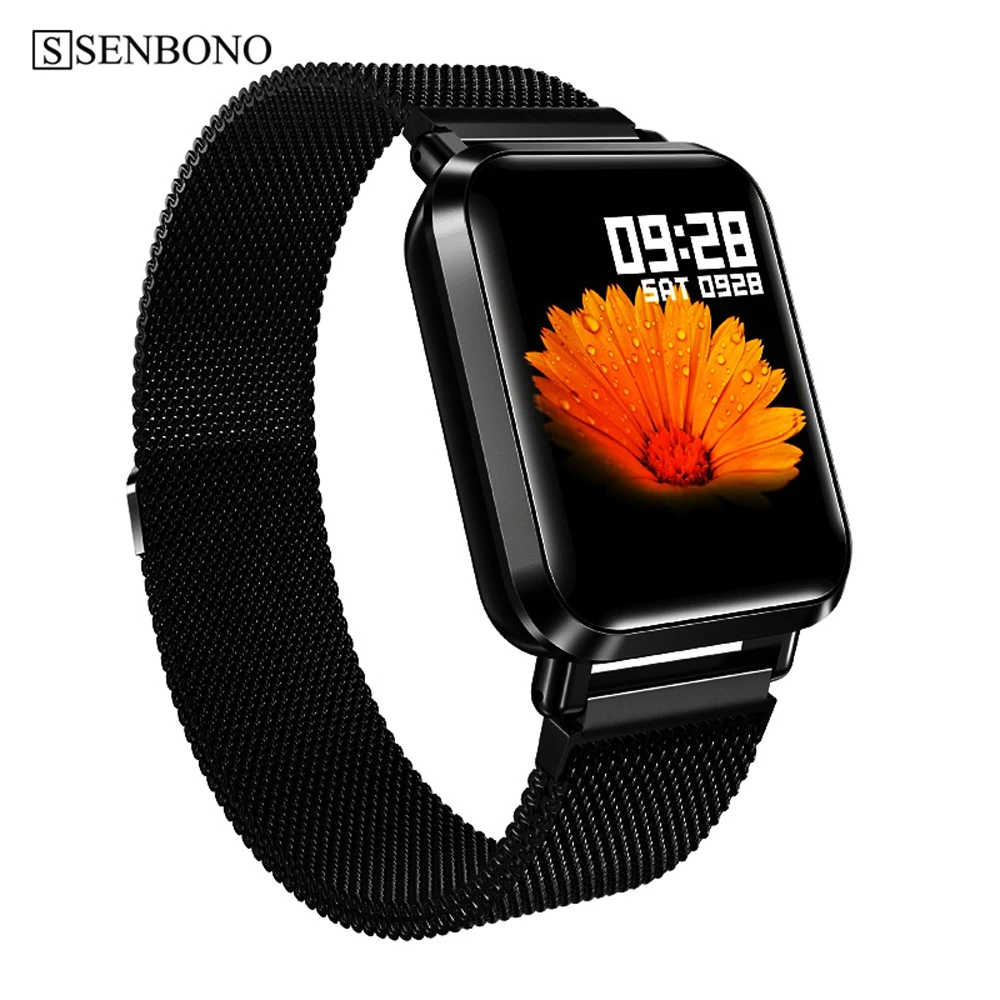 

SENBONO IP68 sn70 Smart Watch Full Screen Touch Bracelet Men Women Sport Heart Rate Monitor Clock Sleep Monitoring for Phone