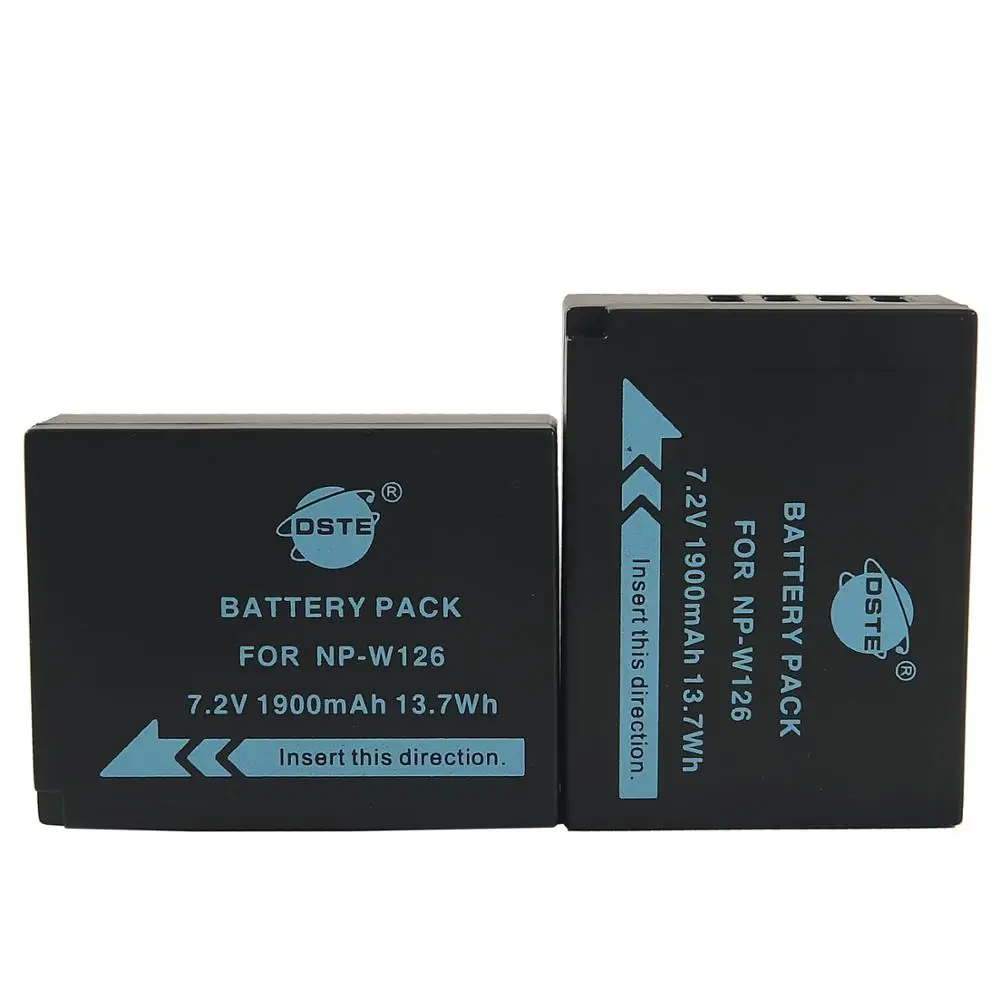 DSTE 2x NP W126 W126S аккумулятор для Fujifilm X A1 A2 E1 E2 Pro 1 2 E2S _ Camera|camera battery|battery for camerabattery np-w126 |