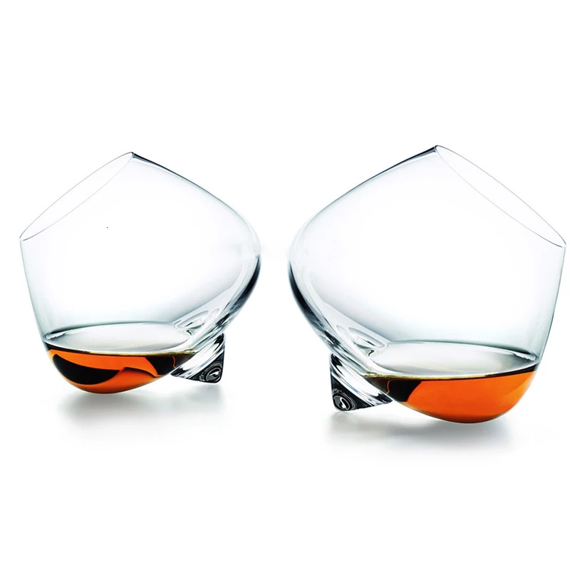 

2 Pieces Lot Denmark Normann Copenhagen Rotate Top Belly Cigar Whisky Glass Liquor XO Cognac Brandy Snifter Whiskey Rock Tumbler