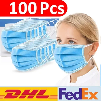 

Face Disposable Masks 3 Layers Mask Facial Protective Cover Masks Face Mask DHL delivery