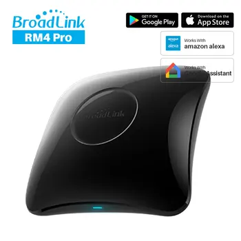 

Broadlink RM4 Pro WiFi IR RF Universal Intelligent Remote Controller Works With Alexa Google Assistant Smart Home Automation