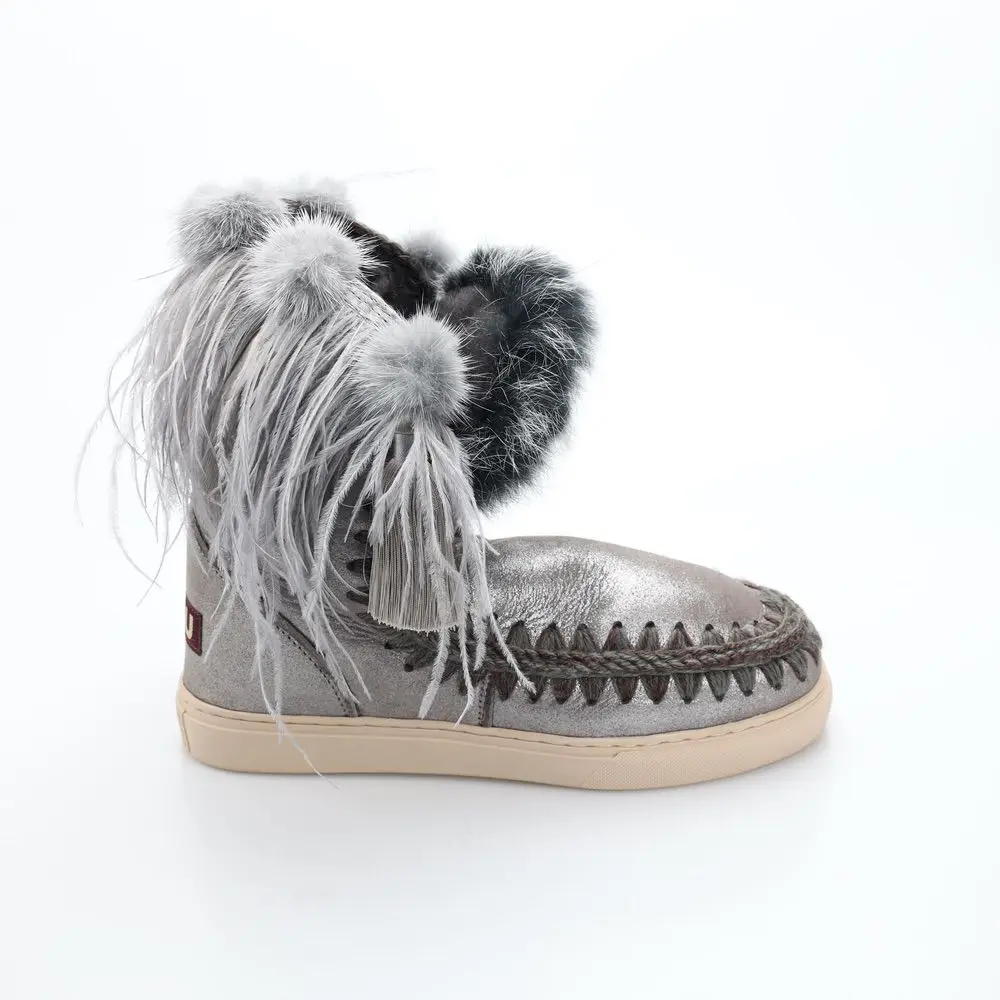 MOU Botas de nieve integradas de piel de oveja, para mujer|Botas de nieve|  - AliExpress