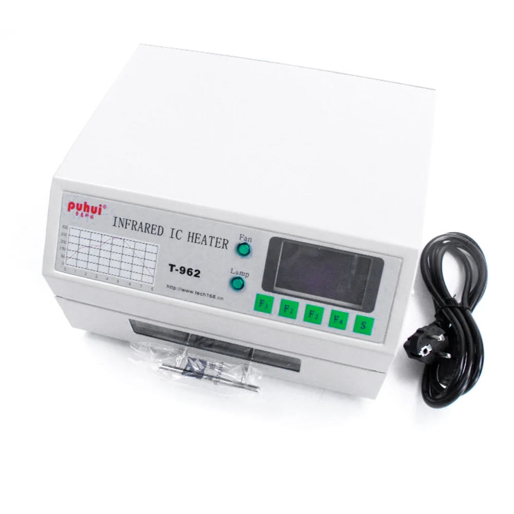 

BGA SMD SMT Rework Sation T 962 Reflow Wave Oven PUHUI T-962 Infrared IC Heater T962 Reflow Solder Oven