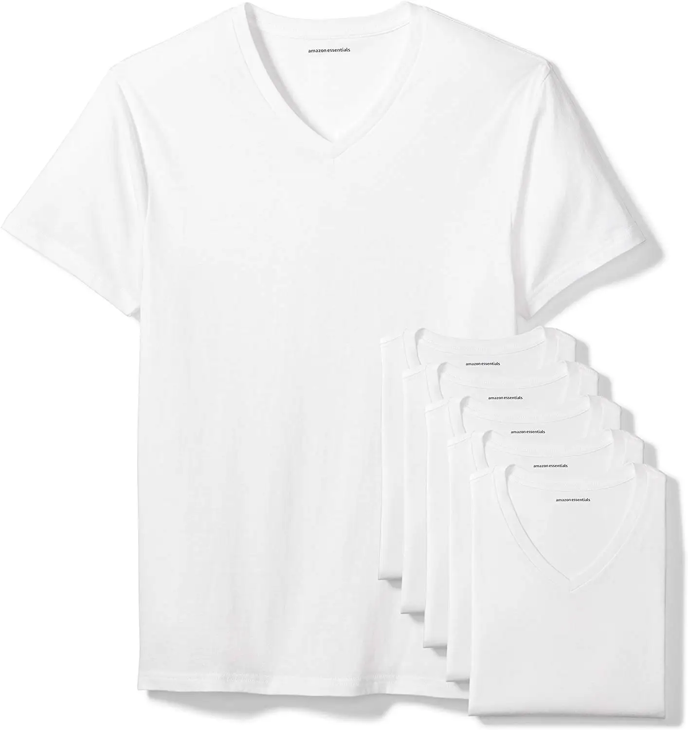 

BC4829 Men's 6-Pack V-Neck Undershirts, White, XX-Large Cotton O-Neck
