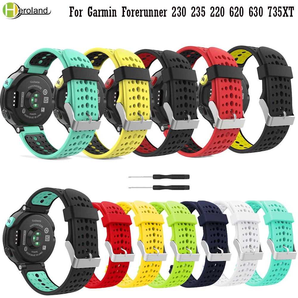 Correa deportiva para Garmin Forerunner 235 / 230 / 620 / 630 / 735XT 235 repuesto correa de silicona para reloj inteligente|Correas de reloj| - AliExpress